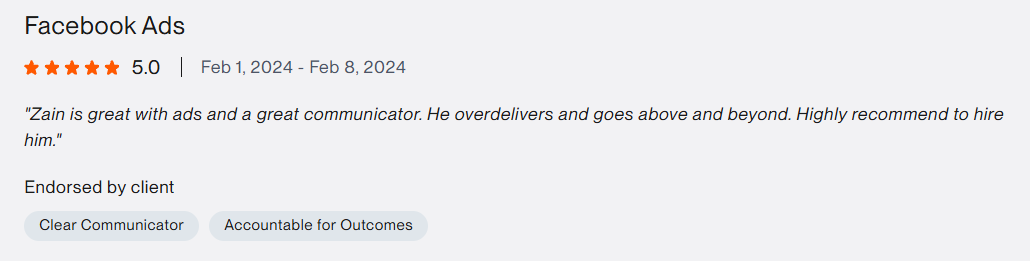 Customer review 1